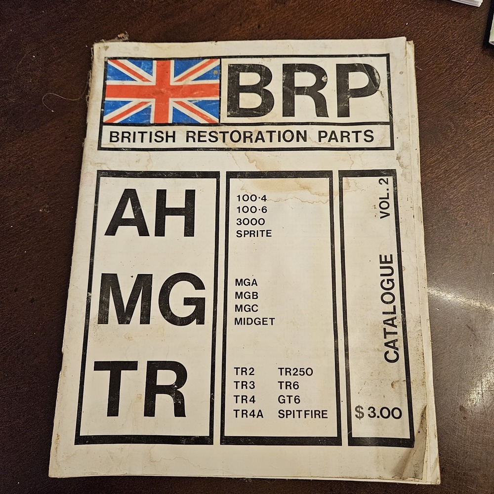Vintage BRP British Restoration Parts MG Catalog Volume 2‎